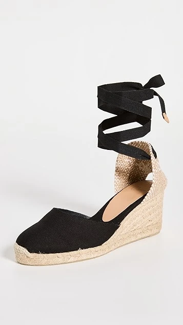 Castañer Castaner Carina Mid Wedge Canvas Espadrille 1 Castañer Castaner Carina Mid Wedge Canvas Espadrille