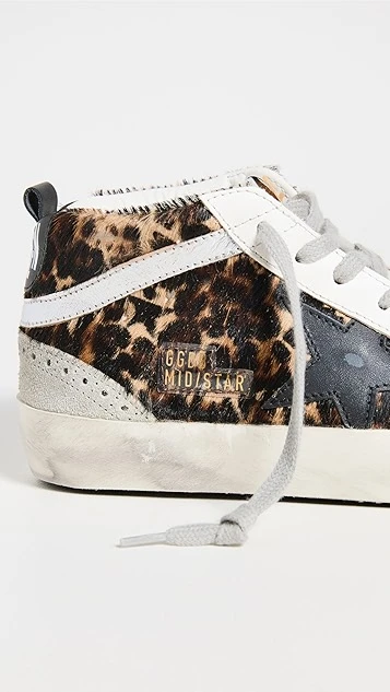Golden Goose Mid Star Horsy Upper Suede Toe And Spur Sneakers 4 Golden Goose Mid Star Horsy Upper Suede Toe And Spur Sneakers - Image 4