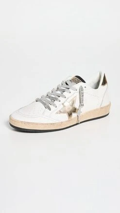 Golden Goose Ballstar Leather Upper Laminated Star Sneakers