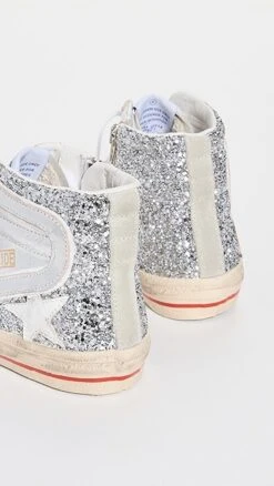 Golden Goose Slide Suede Toe Laminated And Glitter Sneakers -Sam Edelman Shop goose212621d9de 1653504958491 2 0. UX357 QL90