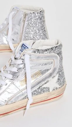 Golden Goose Slide Suede Toe Laminated And Glitter Sneakers -Sam Edelman Shop goose212621d9de 1653504958742 2 0. UX357 QL90