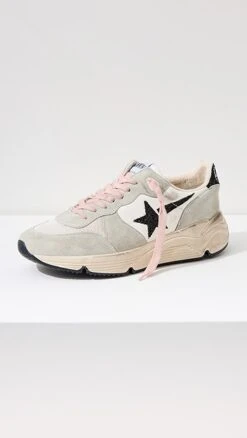 Golden Goose Running Sole Nappa Upper Suede Toe Sneakers