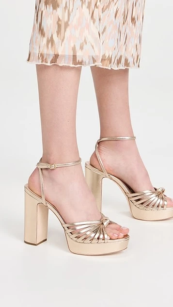 Loeffler Randall Rivka Leather Knot Platform Sandals 2 Loeffler Randall Rivka Leather Knot Platform Sandals - Image 2