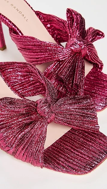 Loeffler Randall Claudia Pleated Skinny Heel Mules 5 Loeffler Randall Claudia Pleated Skinny Heel Mules - Image 5