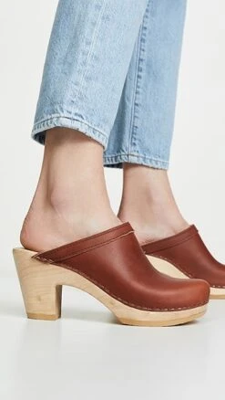No.6 Old School High Heel Clogs