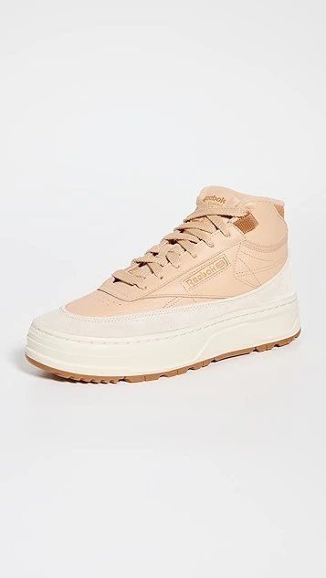 Reebok Club C Geo Mid High Top Sneakers 1 Reebok Club C Geo Mid High Top Sneakers