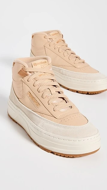 Reebok Club C Geo Mid High Top Sneakers 4 Reebok Club C Geo Mid High Top Sneakers - Image 4