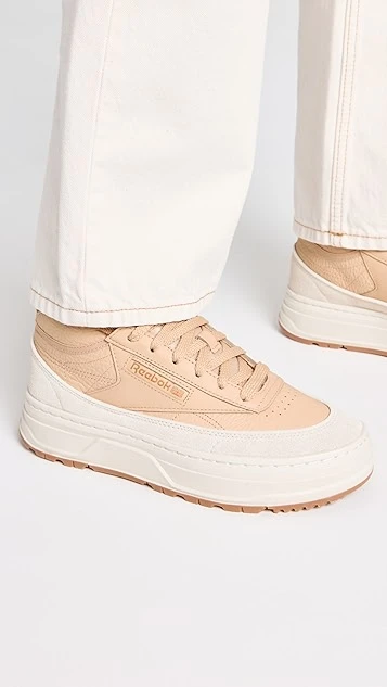 Reebok Club C Geo Mid High Top Sneakers 2 Reebok Club C Geo Mid High Top Sneakers - Image 2