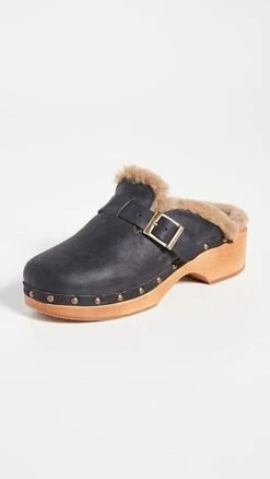 RE/DONE 70s Shearling Clogs