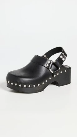 RE/DONE 70s Studded Slingback Clogs
