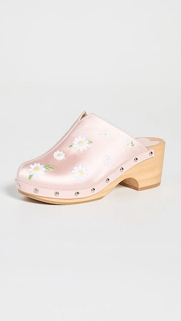 Sleeper Matilda Daisies Embroidered Clogs 1 Sleeper Matilda Daisies Embroidered Clogs
