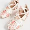 Simone Rocha 5mm Round Crisscross Ballerina Flats