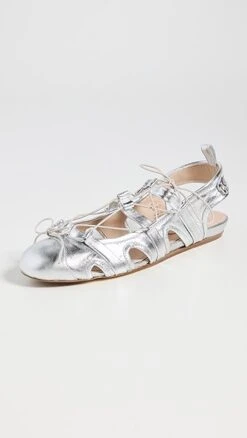 Simone Rocha Lace Up Sporty Ballerina Flats
