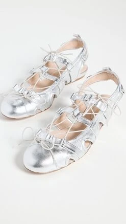 Simone Rocha Lace Up Sporty Ballerina Flats -Sam Edelman Shop sroch3021312208 1682105381501 2 0. UX357 QL90