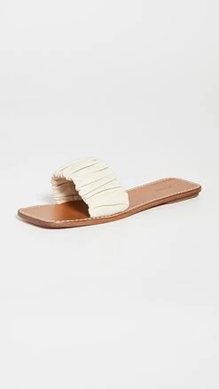 STAUD Nina Ruched Sandals