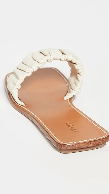 STAUD Nina Ruched Sandals 3 STAUD Nina Ruched Sandals - Image 3