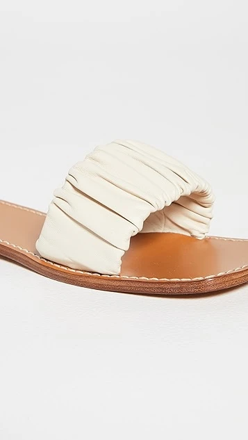 STAUD Nina Ruched Sandals 5 STAUD Nina Ruched Sandals - Image 5