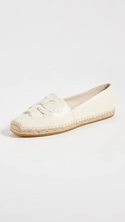 Tory Burch Woven Double T Aline Espadrilles