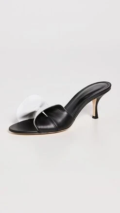 Victoria Beckham Bicolor Bow Sandals